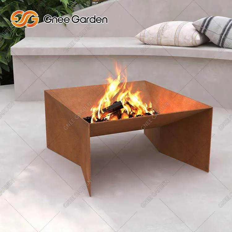 Corten Fire Pit Gas Propana
