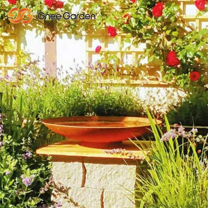 Lubang api keluli corten dengan fungsi dwi grill