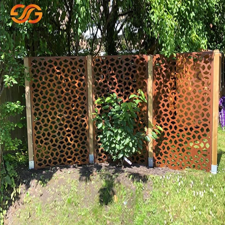 Skrin Privasi Luar Corten Steel