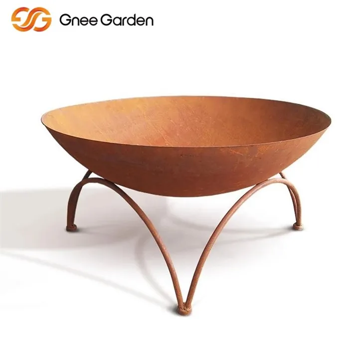 Corten Steel Square Fire Pit