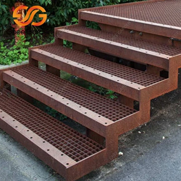Pre-weathered Steel Stairways