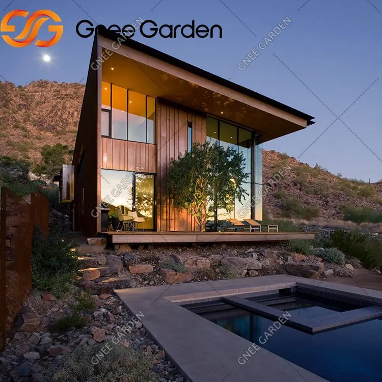 Dinding tirai corten fasad hiasan