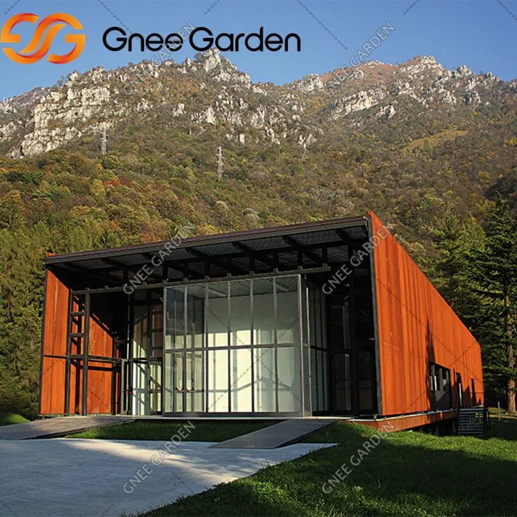 Dinding tirai corten hiasan luar