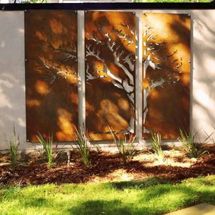 Panel Pagar Potong Laser Taman Rumah Luaran