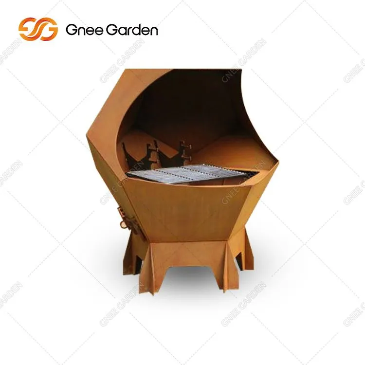 Grill Luaran Keluli Corten Besar