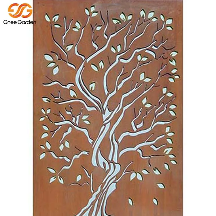 Panel Skrin Keluli Corten Potong Laser
