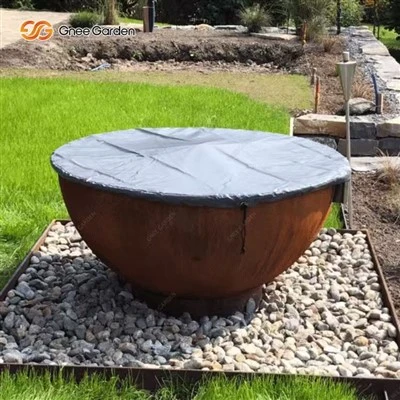 Mangkuk Keluli Corten-Mangkuk Api Grill BBQ Arang Berbentuk