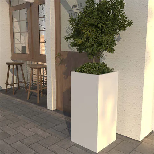 Hiasan Penanam Panjang Putih Disesuaikan