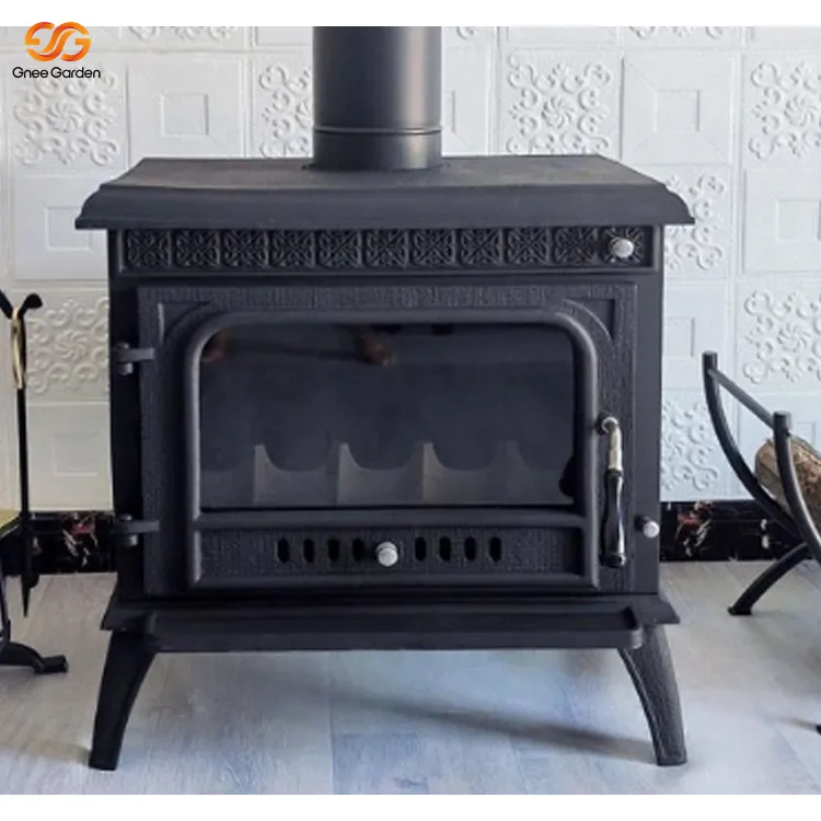 Perapian Berdiri Bebas Pembakaran Kayu